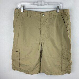 Columbia Shorts Mens Utility Cargo Beige Outdoors Walking Work Job 38 W 12 L